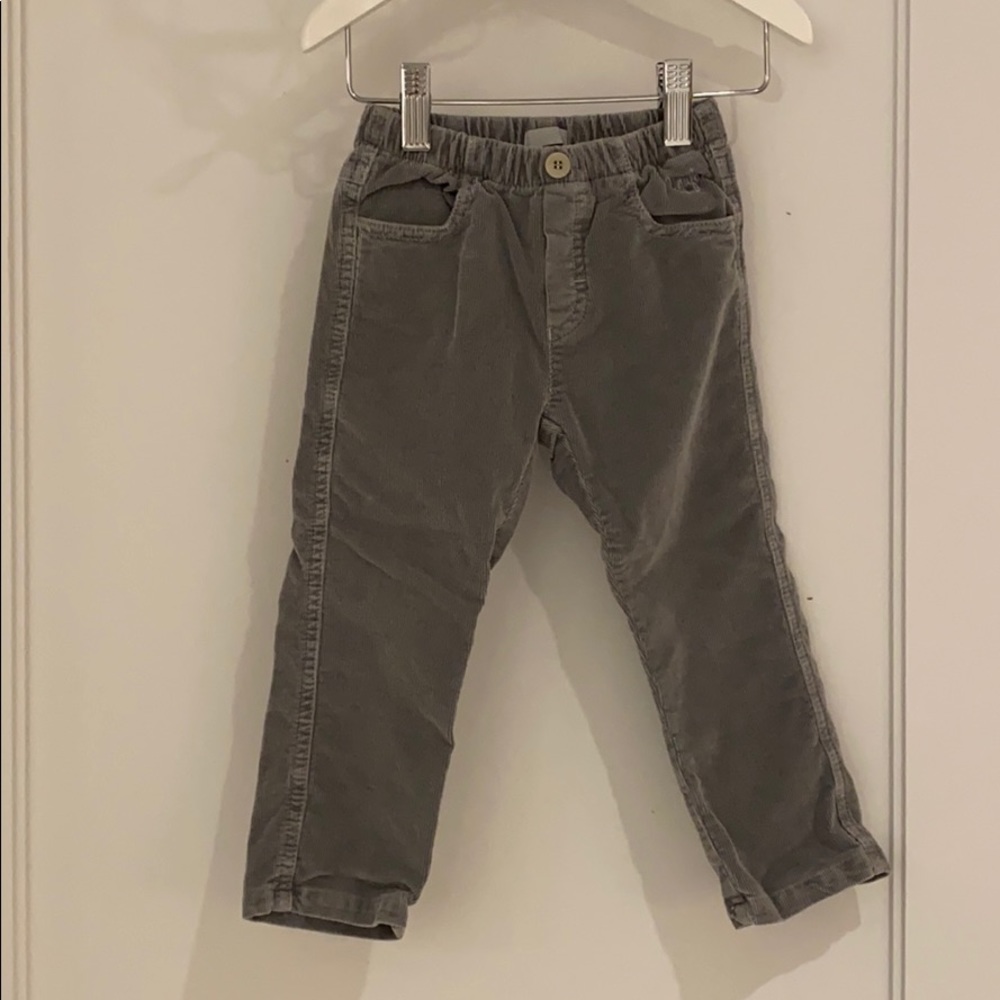 Il Gufo Toddler Corduroy Grey Pants